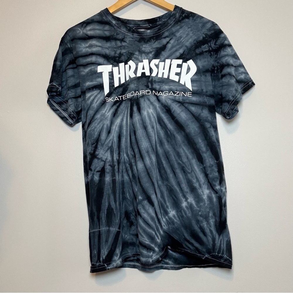 Thrasher Skakeboard Magazine T Shirt Men Medium Tie Dye Short Sleeve Cotton